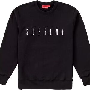 Supreme Black Men's Crewneck